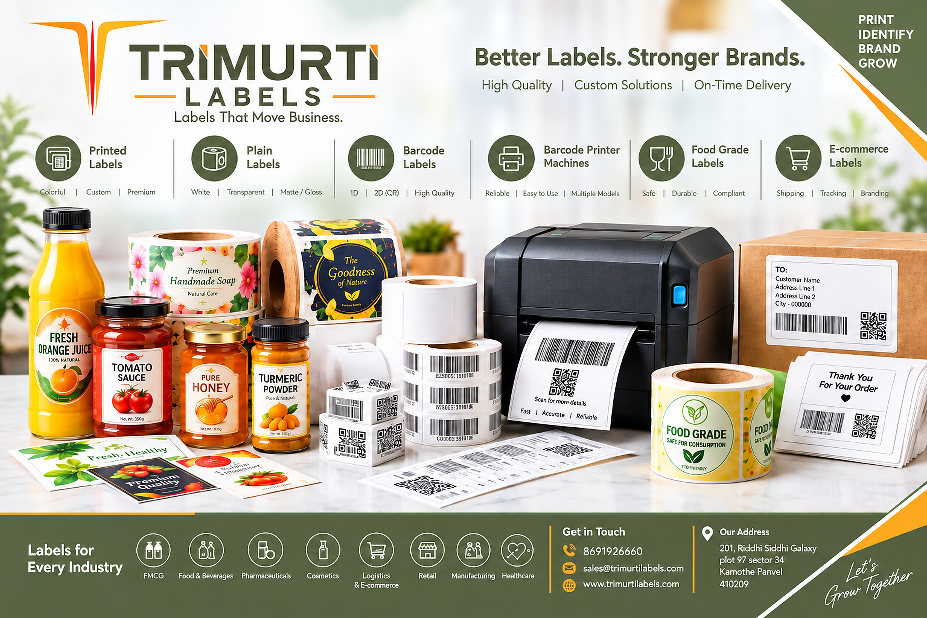 Trimurti Labels product and barcode solutions